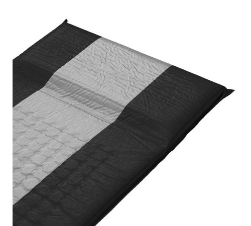 Килимок самонадувний NILS CAMP NC4340, 195 х 60 х 5 см - чорно-сірий