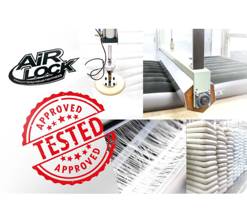 Матрац надувний Intex 64102 191х137х25 см, сіро-бежевий