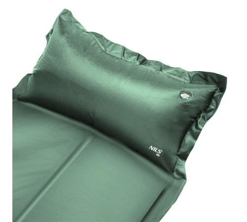 Килимок самонадувний NILS CAMP NC4008, 188 х 57 х 2,5 см - зелений