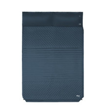 Килимок двомісний самонадувний з подушкою NILS CAMP NC4060, 186 х 130 х 3 см - сірий