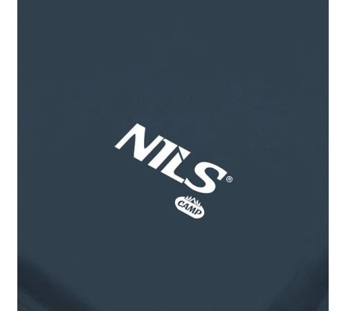 Килимок двомісний самонадувний з подушкою NILS CAMP NC4060, 186 х 130 х 3 см - сірий