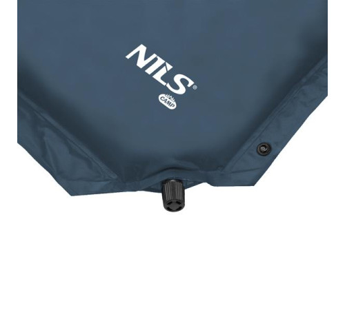 Килимок двомісний самонадувний з подушкою NILS CAMP NC4060, 186 х 130 х 3 см - сірий