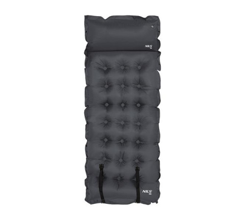 Килимок самонадувний NILS CAMP NC4018, 188 х 66 х 3,5 см - темно-сірий