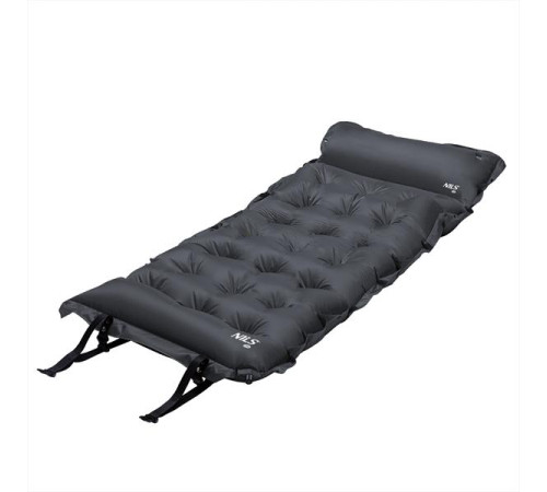 Килимок самонадувний NILS CAMP NC4018, 188 х 66 х 3,5 см - темно-сірий