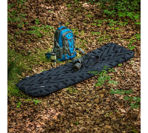 Килимок надувний NILS CAMP NC4005, 193 х 56 х 5,5 см - темно-сірий