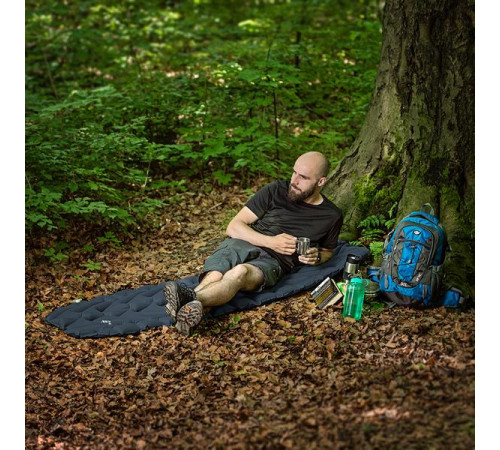 Килимок надувний NILS CAMP NC4005, 193 х 56 х 5,5 см - темно-сірий