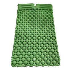 Каримат надувний двомісний похідний, туристичний WCG 185 х 117 х 6 см - зелений