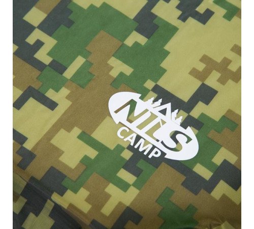 Килимок самонадувний NILS CAMP NC4050, 185 х 65 х 5 см, камуфляжний Килимок самонадувний NILS CAMP NC4050, 185 х 65 х 5 см, камуфляжний