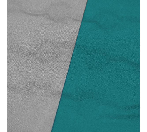 Килимок самонадувний NILS CAMP NC4340, 195 х 160 х 5 см - сіро-бірюзовий