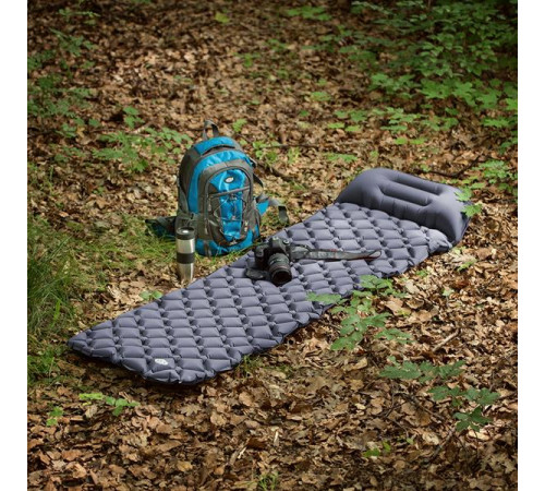 Килимок з насосом NILS CAMP NC4006, 190 х 58 х 5 см - сірий