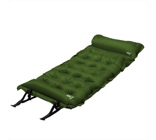 Килимок самонадувний NILS CAMP NC4018, 188 х 66 х 3,5 см - темно-зелений