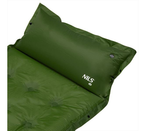 Килимок самонадувний NILS CAMP NC4018, 188 х 66 х 3,5 см - темно-зелений
