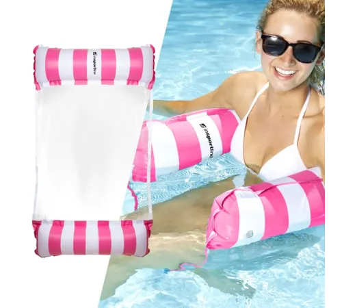 Надувний матрац для басейну WaveBed inSPORTline - рожевий Надувний матрац для басейну WaveBed inSPORTline - рожевий