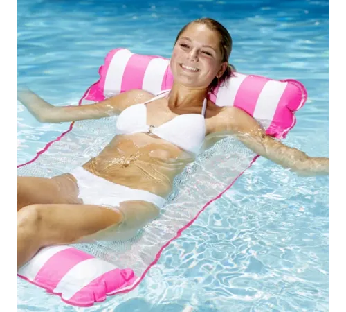 Надувний матрац для басейну WaveBed inSPORTline - рожевий Надувний матрац для басейну WaveBed inSPORTline - рожевий