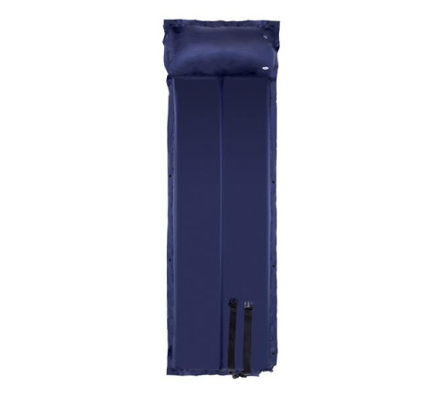 Килимок самонадувний з подушкою NILS CAMP NC4008, 188 х 57 х 2,7 см - синій