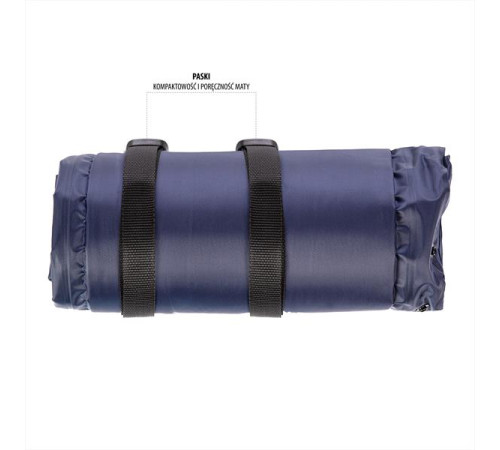 Килимок самонадувний з подушкою NILS CAMP NC4008, 188 х 57 х 2,7 см - синій