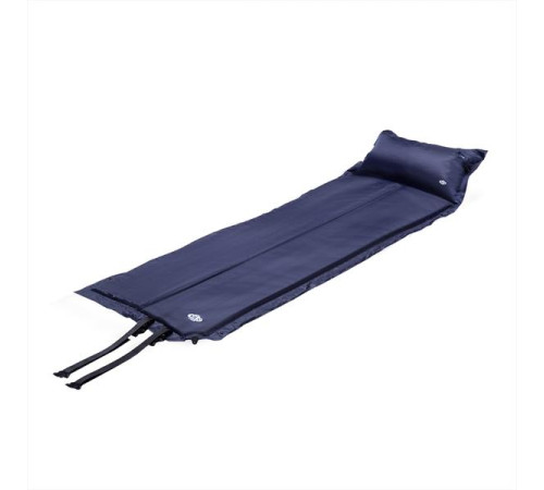 Килимок самонадувний з подушкою NILS CAMP NC4008, 188 х 57 х 2,7 см - синій