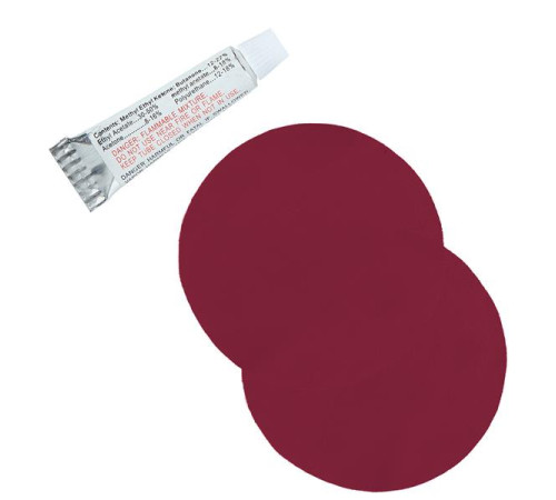 Килимок надувний NILS CAMP NC4007, 240 х 60 х 5 см - бордовий