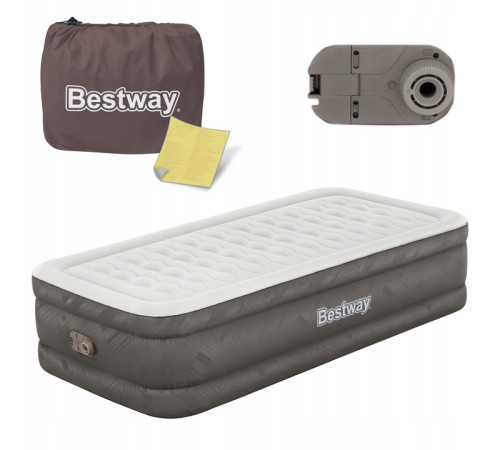 Матрац надуний Bestway 69048 з насосом 191 x 97 x 46 см, бежевий