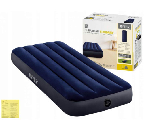 Матрац надувний Intex 64756 191x76x25 см, синій Матрац надувний Intex 64756 191x76x25 см, синій