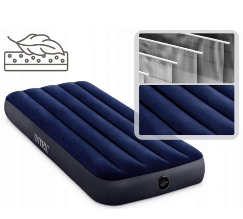 Матрац надувний Intex 64756 191x76x25 см, синій Матрац надувний Intex 64756 191x76x25 см, синій