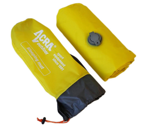 Матрац надувний ACRA L48-ZL 188х55 см, жовтий Матрац надувний ACRA L48-ZL 188х55 см, жовтий