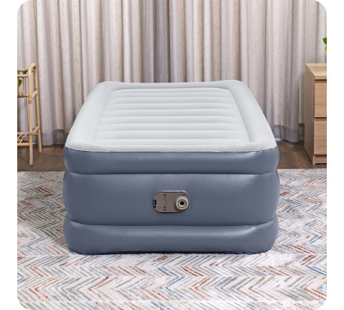 Матрац надувний Bestway 6713G з насосм 191 x 97 x 51 см, сірий