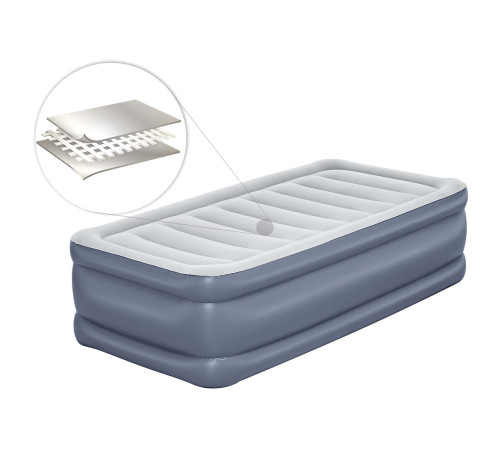 Матрац надувний Bestway 6713G з насосм 191 x 97 x 51 см, сірий