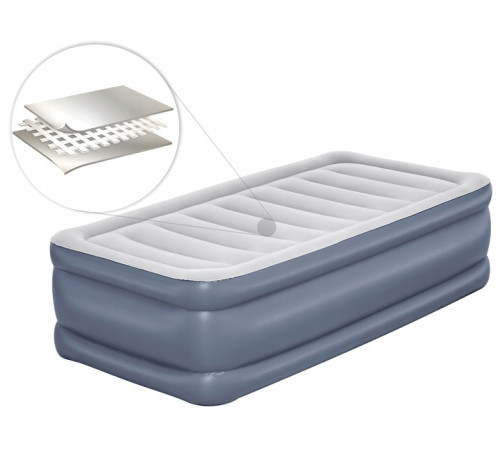 Матрац надувний Bestway 6713G з насосм 191 x 97 x 51 см, сірий