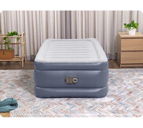 Матрац надувний Bestway 6713G з насосм 191 x 97 x 51 см, сірий
