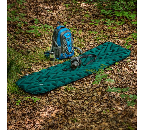 Килимок туристичний NILS CAMP NC4005, 193 х 56 х 5,5 см - темно-зелений