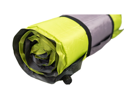 Матрац самонадувний АCRA L42 195х60 см, зелено-сірий