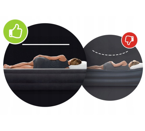 Матрац надувний Bestway 6713I з насосом 203 x 152 x 51 см, сірий