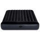 Матрац надувний INTEX 64144 з насосм 203 x 183 x 25 см, чорний