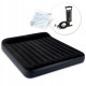 Матрац надувний INTEX 64144 з насосм 203 x 183 x 25 см, чорний
