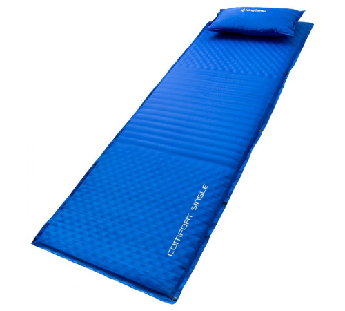 Матрац самонадувний KingCamp Comfort 198х63х4 см, синій