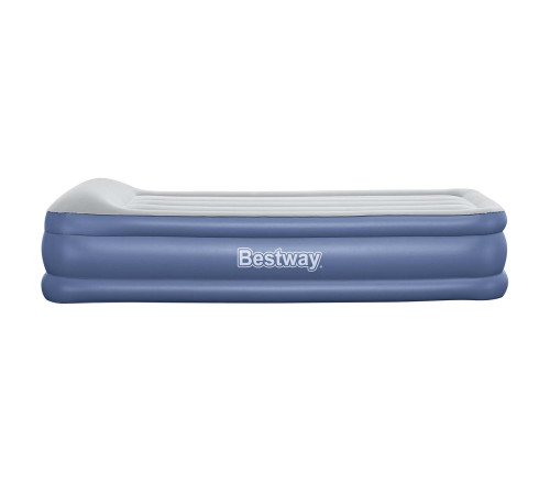 Матрац надувний Bestway 67628 з насосом 191x97 см, блакитно-сірий Матрац надувний Bestway 67628 з насосом 191x97 см, блакитно-сірий
