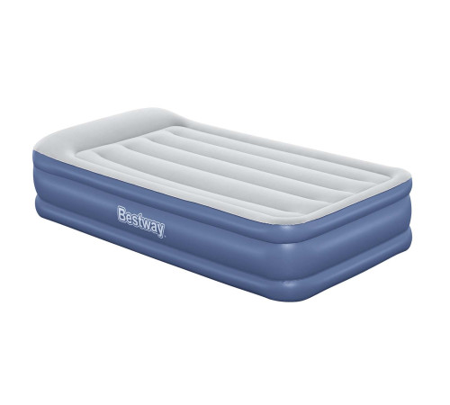 Матрац надувний Bestway 67628 з насосом 191x97 см, блакитно-сірий Матрац надувний Bestway 67628 з насосом 191x97 см, блакитно-сірий
