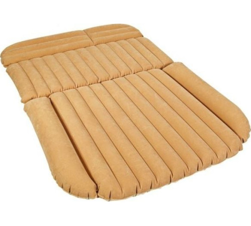 Матрац надувний автомобільний Costway з електронасосом, 190 х 123 х 12,5 см - бежевий