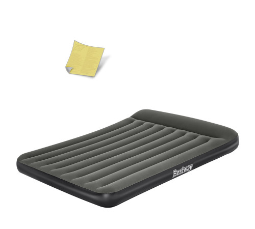 Матрац надувний Bestway 67682 203x152 см, чорно-сірий