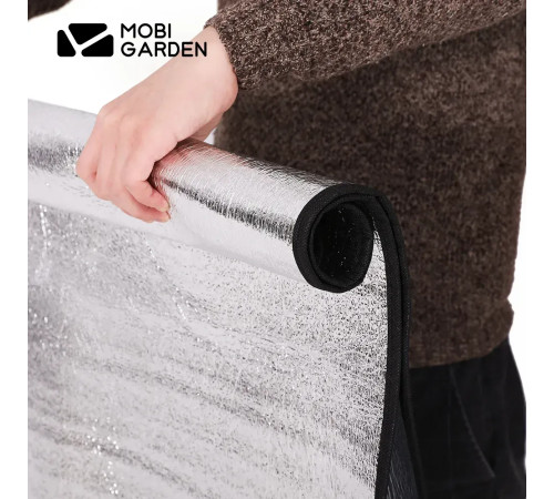 Килимок Mobi Garden Aluminium NX20663008 180 х 200 см, сріблястий