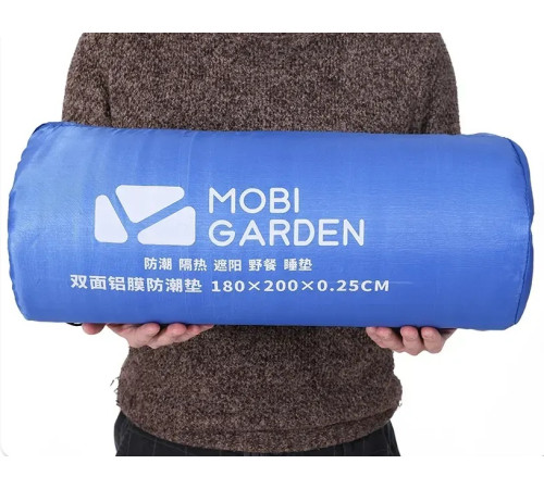 Килимок Mobi Garden Aluminium NX20663008 180 х 200 см, сріблястий