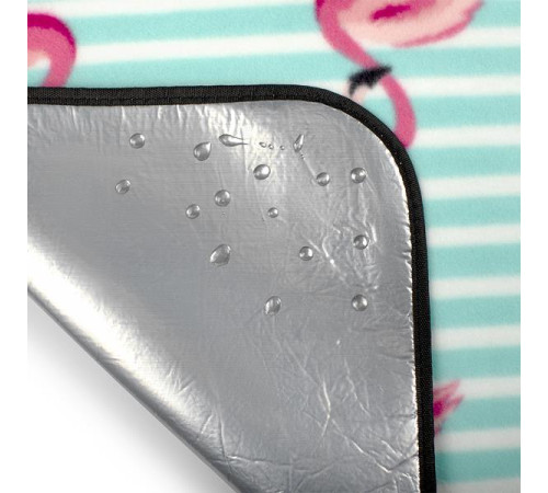 Покривало для пікніка NILS CAMP NC8005 FLAMINGO 200x200 см - бірюзово-рожевий