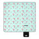 Покривало для пікніка NILS CAMP NC8005 FLAMINGO 200x200 см - бірюзово-рожевий