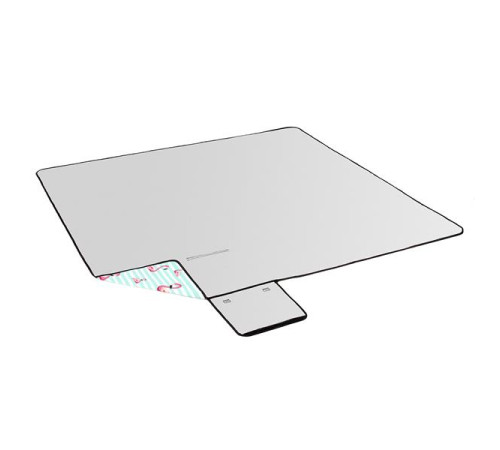 Покривало для пікніка NILS CAMP NC8005 FLAMINGO 200x200 см - бірюзово-рожевий