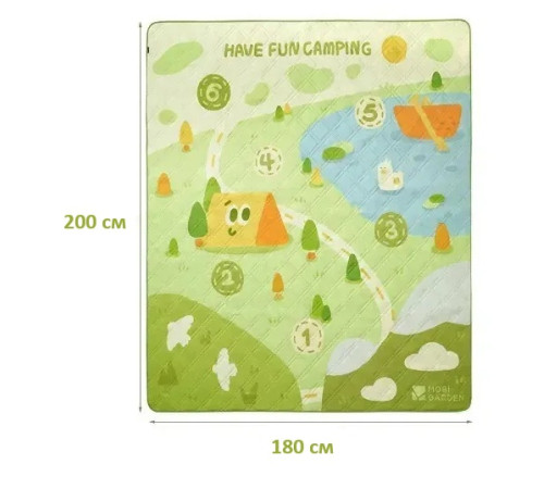 Килимок для пікніка Mobi Garden Fun picnic NX23663023 200 х 180, зелений
