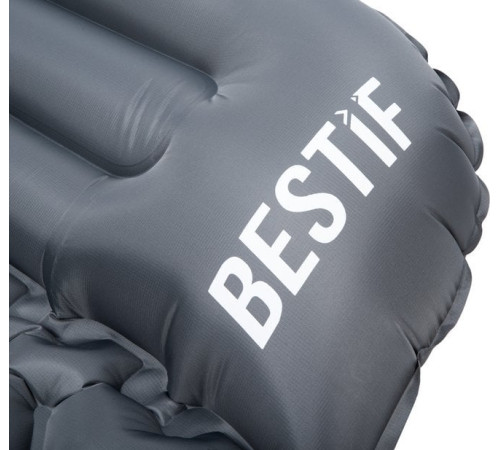 Матрац надувний Bestif Trekking BMT11 190x56 см, сірий
