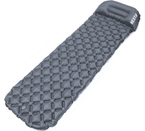 Матрац надувний Bestif Trekking BMT11 190x56 см, сірий