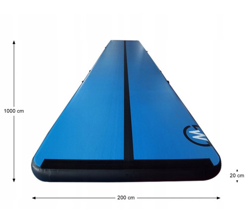 Надувний гімнастичний мат MASTER S-Pro 1000 x 200 x 20 cm Надувний гімнастичний мат MASTER S-Pro 1000 x 200 x 20 cm