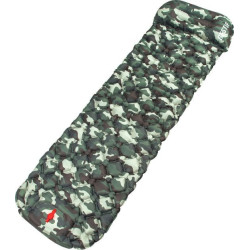 Матрац надувний Bestif Trekking BMT10 з вбудованим насосом 190x56 см, камуфляжний